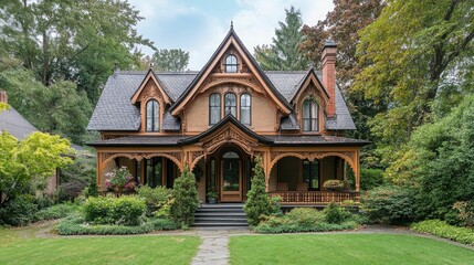 A stylish coffee shop exterior with an outdoor seating area and string lights.