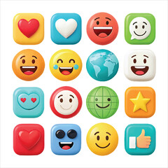 world emoji day vactor art ikon packs