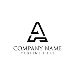 logo with a line style that forms the letters S and A.