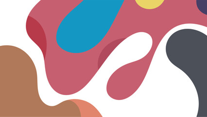 ABSTRACT BACKGROUND HAND DRAWN ORGANIC SHAPES. PASTEL COLOR FLAT DESIGN VECTOR TEMPLATE FOR WALLPAPER, COVER DESIGN