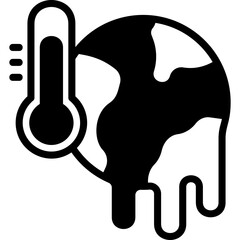 Global Warming glyph icon