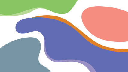 ABSTRACT BACKGROUND HAND DRAWN ORGANIC SHAPES. PASTEL COLOR FLAT DESIGN VECTOR TEMPLATE FOR WALLPAPER, COVER DESIGN