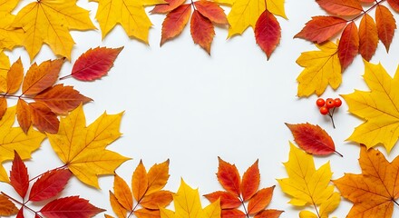 Fototapeta premium Autumn's Embrace AI Generated