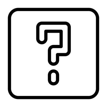 recommend clip art: Question Mark Outline Icon
