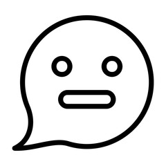 Message Emoji Outline Icon