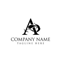 A letter logo with classic style.