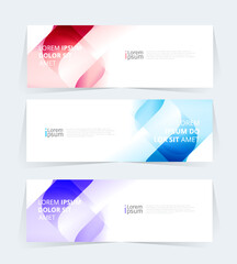 Fototapeta premium Geometric banner design with Vector presentation template.