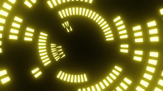 Neon Glow Glitching Hud Animation
