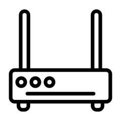 Router Outline Style  Icon