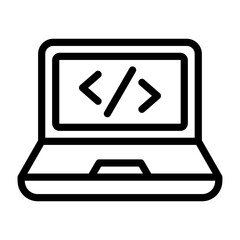 Coding Outline Style  Icon