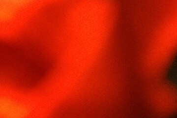 Abstract warm orange and black gradient background with noise grain overlay texture. Suitable for...