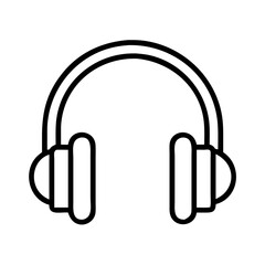 Headphones vector icon illustration for music lovers and audio enthusiasts perfect for graphic design projects