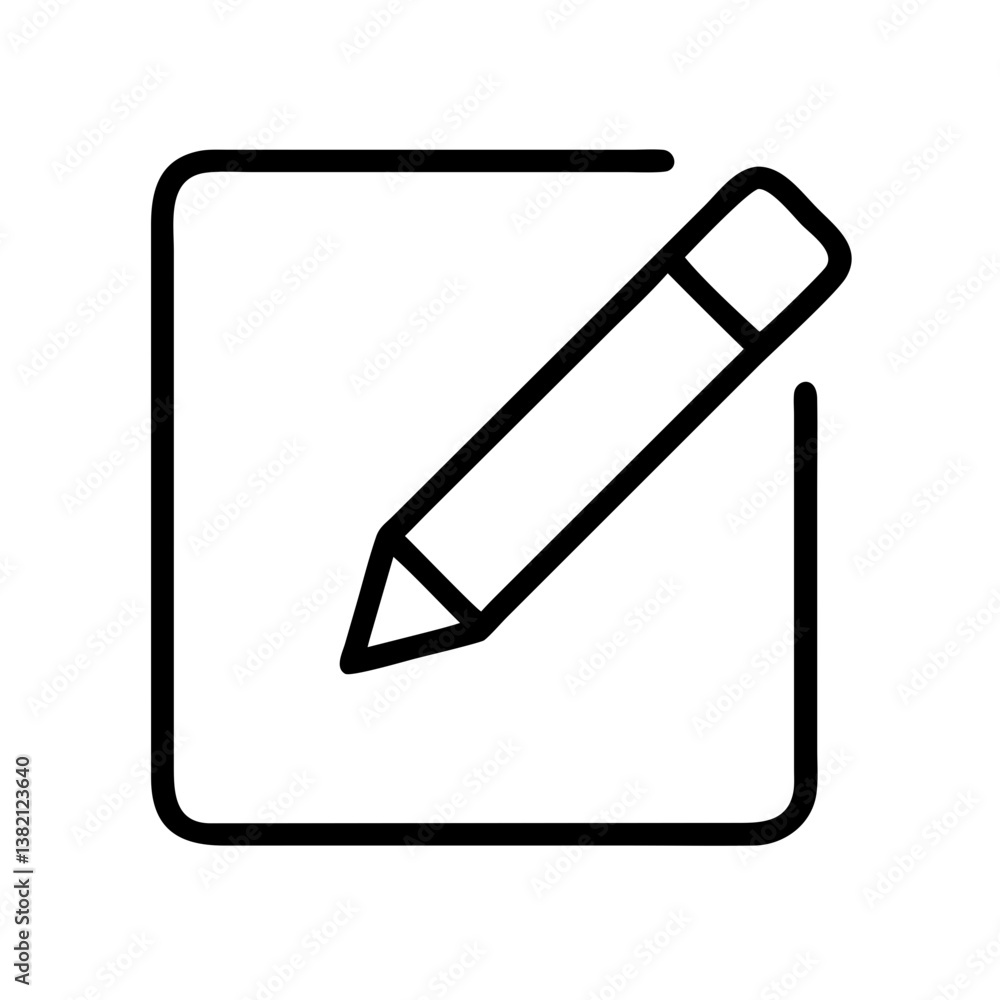 Poster edit icon vector graphic for website design and mobile app development simple modify symbol design