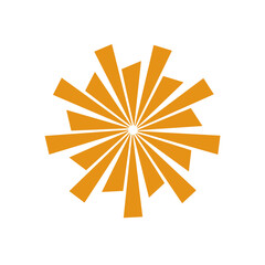 Sunburst, Starburst icon in flat. vector for apps or web Retro wavy edge circle stickers, price promo tags, Empty vintage star burst callouts or sunburst Isolated on transparent background