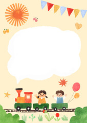 귀여운 어린이 템플릿