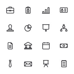 A set of icons for business and finance