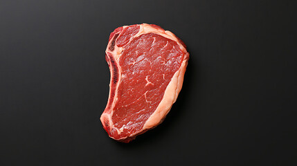 Obraz premium Cooking a perfect ribeye steak kitchen food photography dark background top-down view culinary art