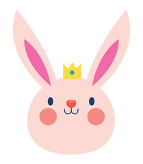 Flat easter element collection