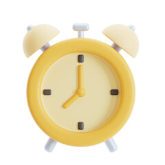 Alarm clock 3D Illustration
