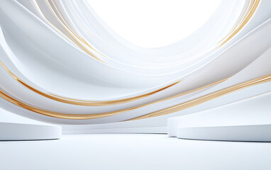 Minimalist e-commerce product display table business background
