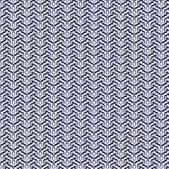 Fototapeta premium Geometric Ornamental Pattern - Blue and White Intricate Design