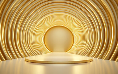 Fototapeta premium Minimalist e-commerce product display table business background 