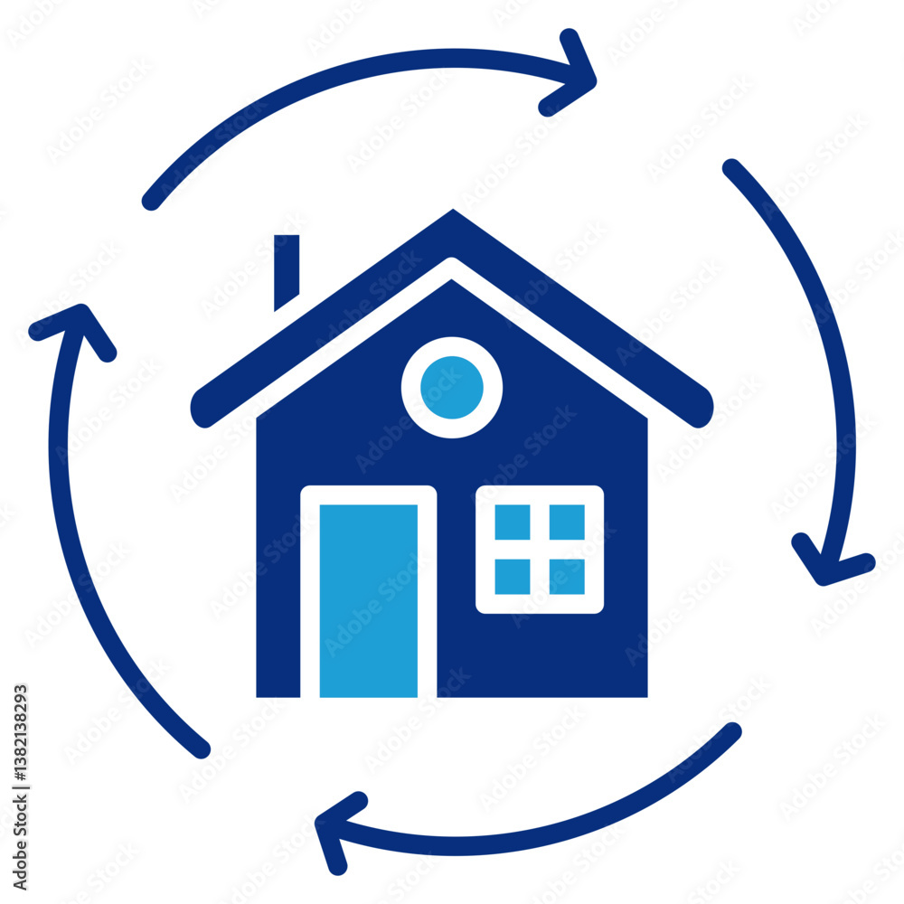 Aufkleber return on assets icon element for design