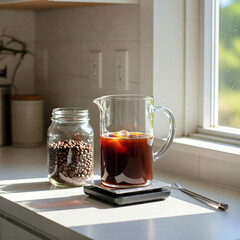 Home Barista Setup Cold Brew Counter