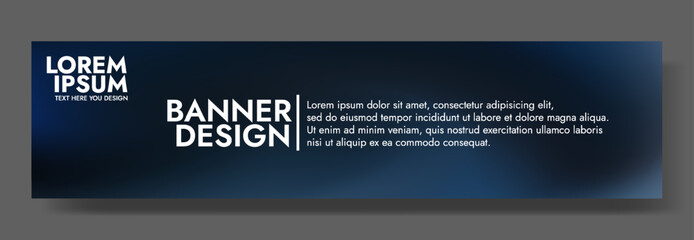 Modern banner design with a nightfall background.