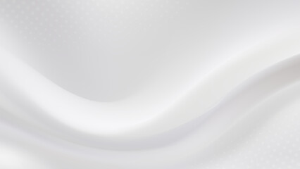 Abstract background with flowing white silk texture.