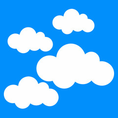Fototapeta premium clouds on blue background