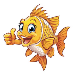 Fototapeta premium Goldfish vector illustration