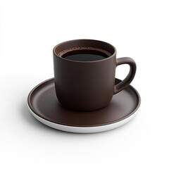 Dark Coffee in Ceramic Cup