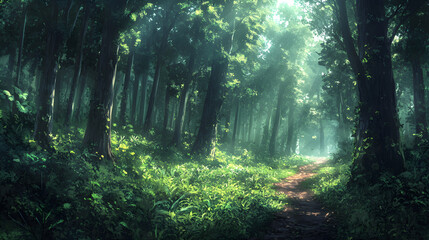 Obraz premium Exploring the Enigmatic Wilderness: A Journey into Nature's Untamed Heart