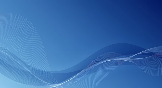 Azure Flowing Forms AI Generated