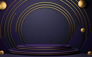 Background of e-commerce product booth integrating fashion and technology elements
