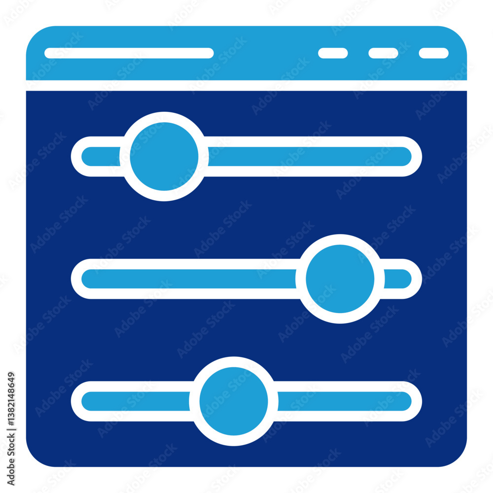 Poster dashboard interface icon element for design