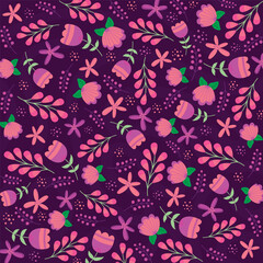 florals pattern. hand drawn florals vector background.