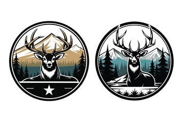 hunting  mountain vector