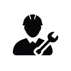 Simple Vector Icon of a Graduated Person