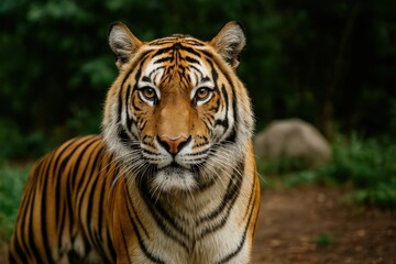 Majestic tiger in natural habitat.