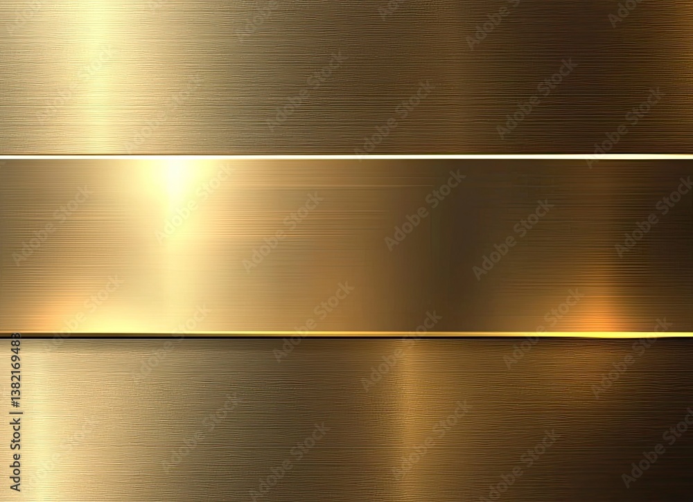 Poster abstract gold metallic texture background with horizontal lines and shine