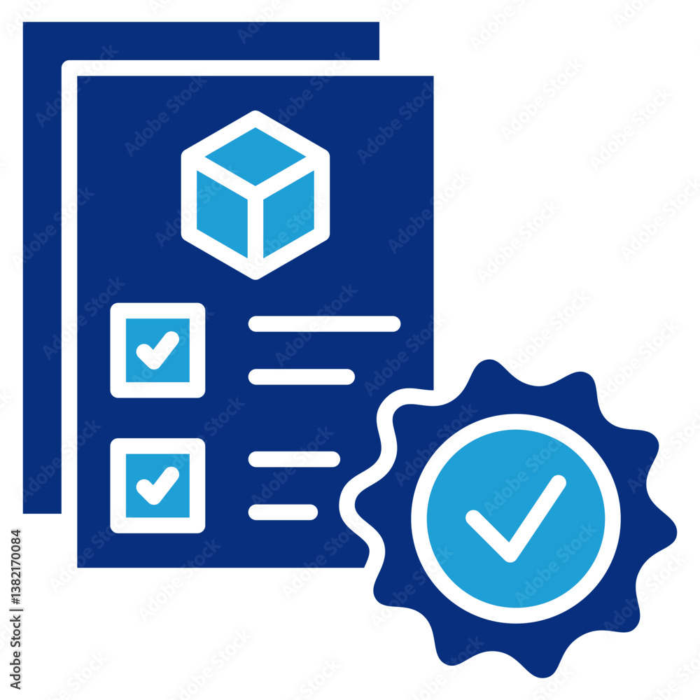 Poster standards icon element for design