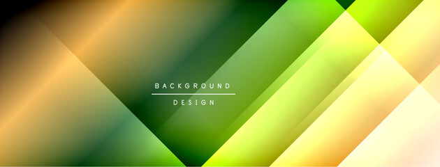 Gradient background with overlapping layers. Bright yellow, green, gold hues create modern abstract design. Minimalist aesthetic, clean lines, dynamic composition.
