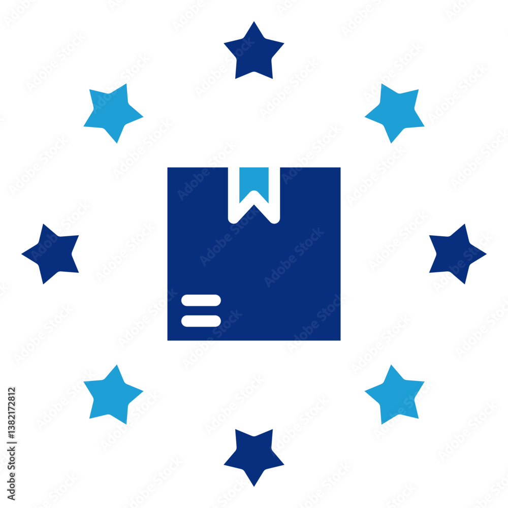 Poster rating icon element for design