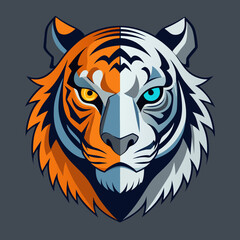 Fototapeta premium tiger head vector