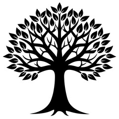 Obraz premium vector tree silhouette