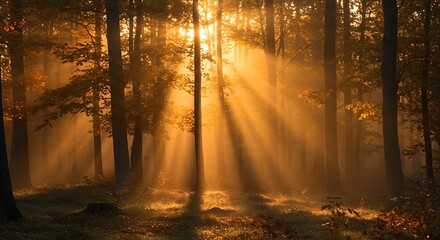 Obraz premium Golden Hour's Embrace AI Generated