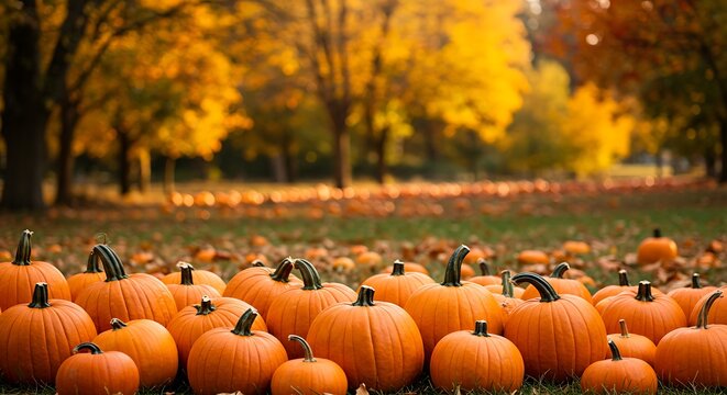 Autumn Glow Golden Harvest AI Generated