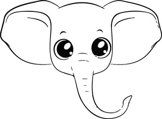Simple Elephant Drawing